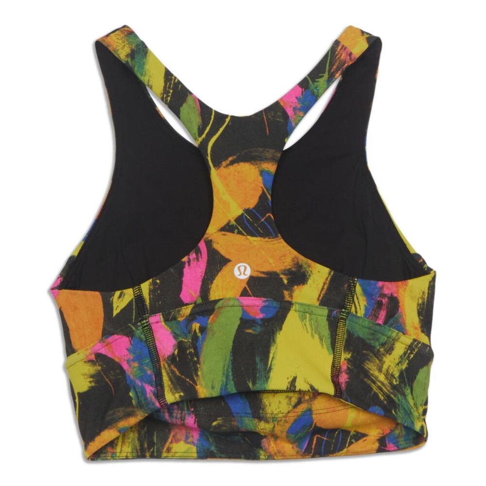 Lululemon Multi Color Wunder Train Longline Bra, Size 4 - Picture 5 of 7